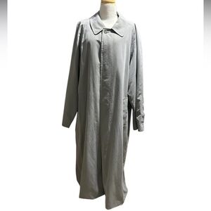 Mens Burberrys Trench Coat Gray Nova Size 42